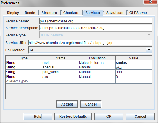 HTTP service options