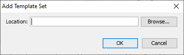 Add template set dialog