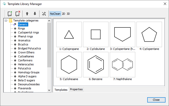 Template library manager