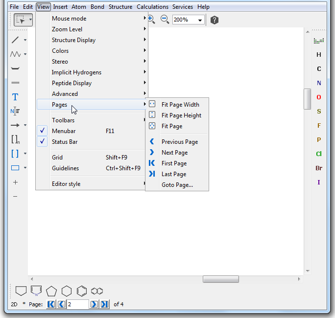 Multipage document navigation options